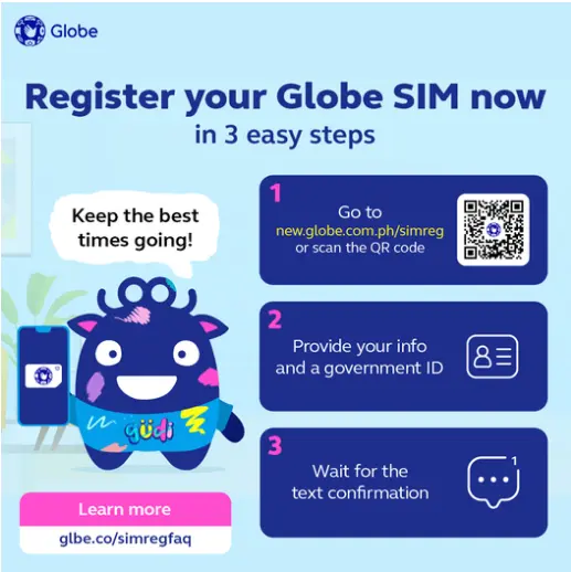 globe sim registration steps