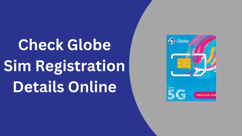 check Globe sim registration details online