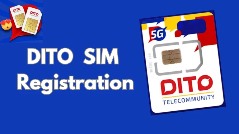 DITO SIM Registration Online (Official Link) 3 dito sim registration