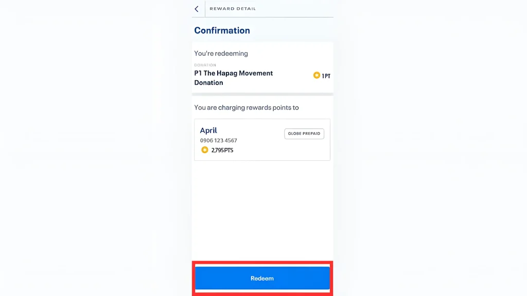 confirm your donation