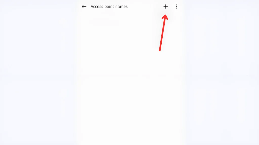 TM APN Settings For Fast Internet 2026 5 click on plus sign