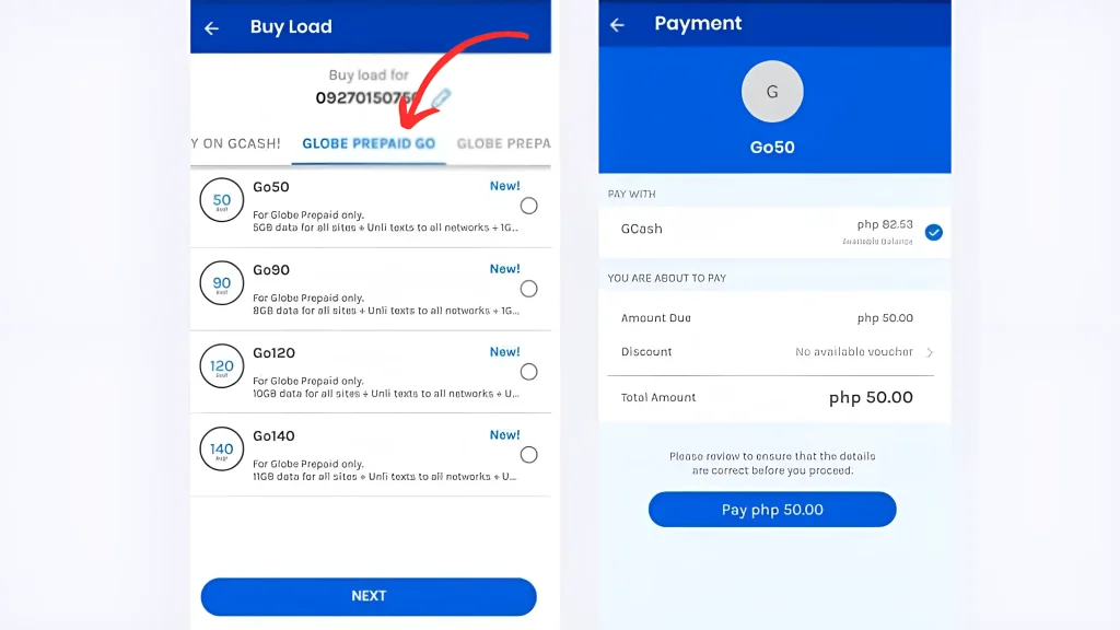 How to Claim Go50 Freebie By Using GCash