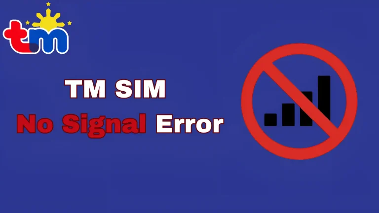 TM SIM “No Signal” Error 2 tm sim no signal