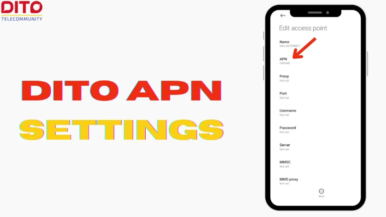 DITO APN Settings