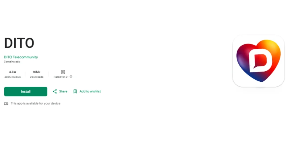 Download the DITO App