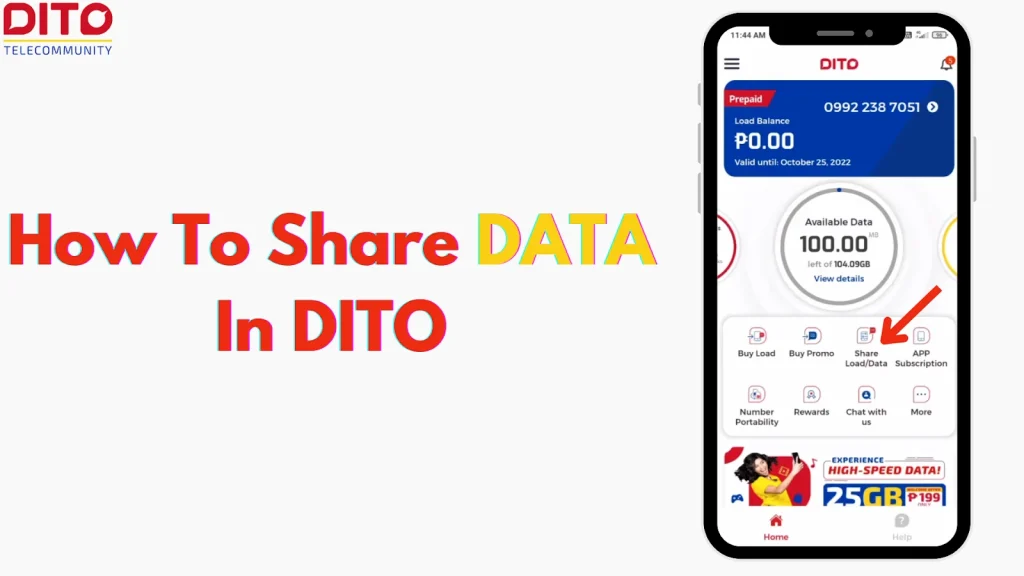 How To Share Data In DITO