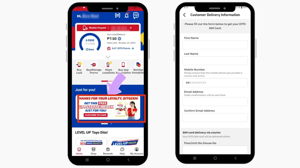 DITO Starter Pack | How To Claim It For Free 3 SIM promotion