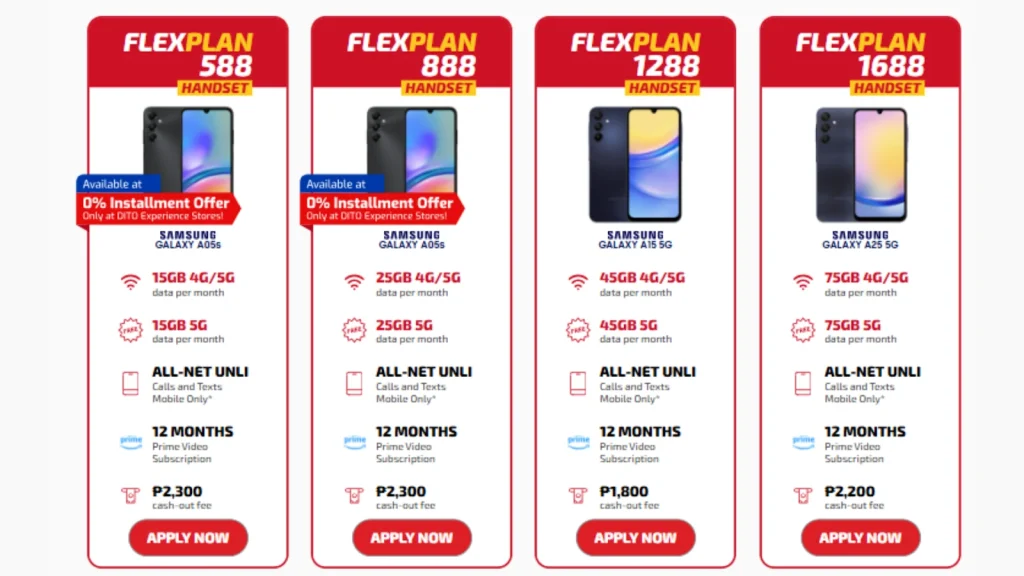 DITO Postpaid Plan 1 DITO Postpaid Plan With Phone