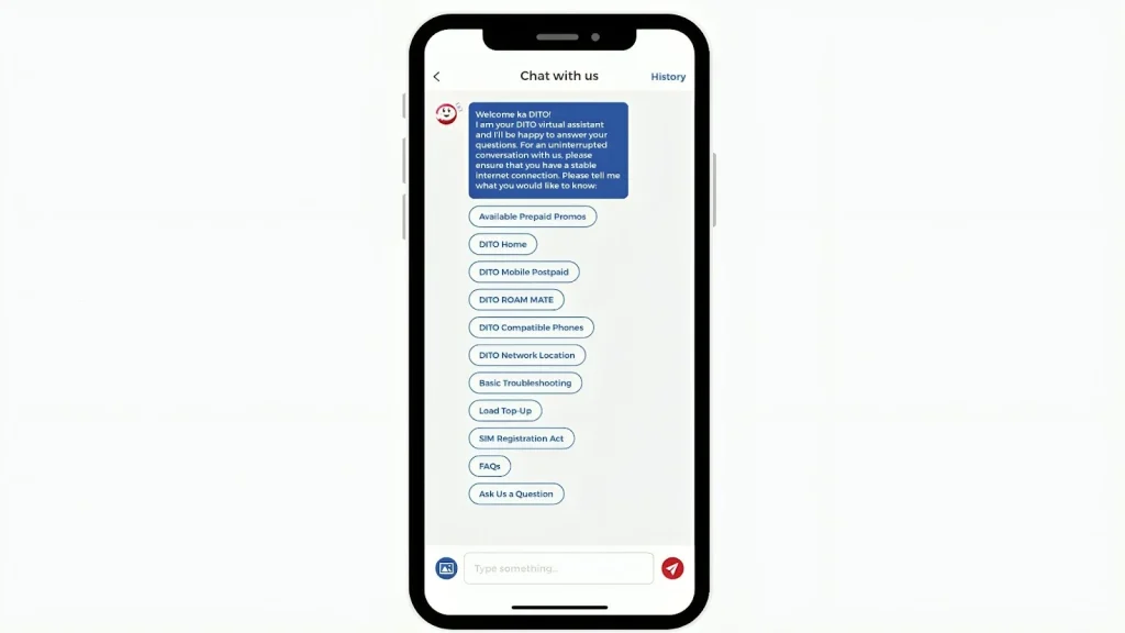 DITO Customer Service Number 1 Live Chat Via DITO App