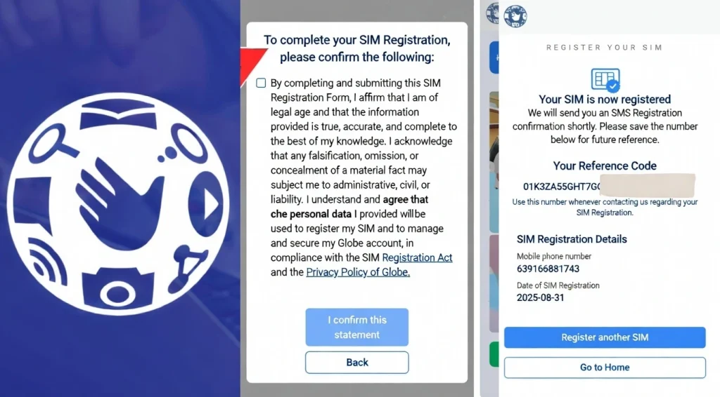 Complete Globe Sim Registration